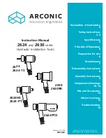 Arconic 2624 Series Instruction Manual предпросмотр