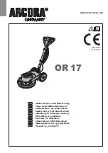 Arcora OR 17 Use And Maintenance предпросмотр