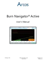 Предварительный просмотр 1 страницы Arcos Burn Navigator Active User Manual