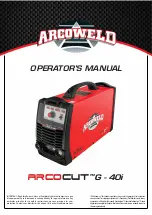 Arcoweld ArcoCut G-40i Operator'S Manual preview
