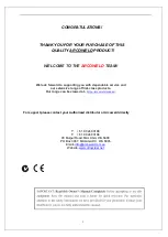 Preview for 2 page of Arcoweld ARCOSTICK MMA 180 Operator'S Manual