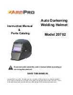 ArcPro 20702 Instruction Manual & Parts Catalogue preview