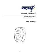 Предварительный просмотр 1 страницы Arct PT-01 Operating Instructions Manual