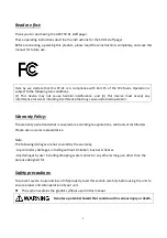 Preview for 3 page of Arct SP-01 Operating Instructions Manual