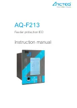 Preview for 1 page of Arcteq AQ-F213 Instruction Manual