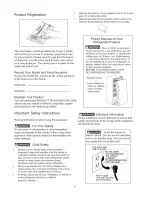 Предварительный просмотр 2 страницы Arctic Air 297096700 (0603) User Manual