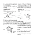 Предварительный просмотр 4 страницы Arctic Air 297096700 (0603) User Manual