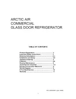 Предварительный просмотр 1 страницы Arctic Air 297283501 Owner'S Manual