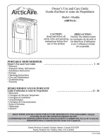 Arctic Air ADR70A1C Owner'S Use & Care Manual предпросмотр