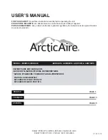 Arctic Aire ADR30B1G User Manual предпросмотр