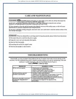 Preview for 10 page of Arctic Aire ADR50A2G Owner'S Use And Care Manual