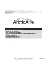 Preview for 1 page of Arctic Aire ADR70B6PC Owner'S Use And Care Manual