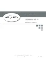 Preview for 1 page of Arctic Aire DPA80C1WA Owner'S Use And Care Manual