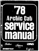 Предварительный просмотр 1 страницы Arctic Cat 1978 Cheetah Service Manual