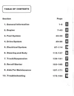 Предварительный просмотр 3 страницы Arctic Cat 1987 AFS Cheetah Service Manual