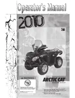 Arctic Cat 2010 366 Operator'S Manual preview