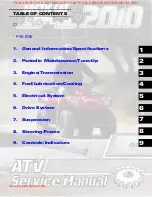 Предварительный просмотр 2 страницы Arctic Cat 2010 ATV 150 Service Manual