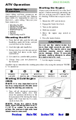 Preview for 315 page of Arctic Cat 2012 
700 i Cruiser Operator'S Manual