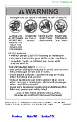 Preview for 447 page of Arctic Cat 2012 
700 i Cruiser Operator'S Manual