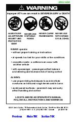 Preview for 530 page of Arctic Cat 2012 
700 i Cruiser Operator'S Manual