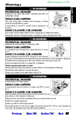 Preview for 548 page of Arctic Cat 2012 
700 i Cruiser Operator'S Manual