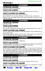 Preview for 551 page of Arctic Cat 2012 
700 i Cruiser Operator'S Manual