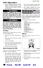 Preview for 660 page of Arctic Cat 2012 
700 i Cruiser Operator'S Manual