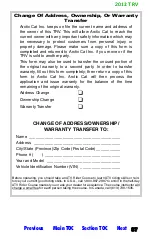 Preview for 705 page of Arctic Cat 2012 
700 i Cruiser Operator'S Manual