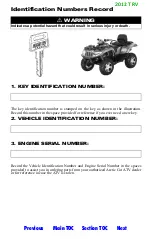 Preview for 707 page of Arctic Cat 2012 
700 i Cruiser Operator'S Manual