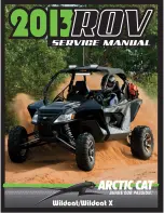 Arctic Cat 2013 Wildcat Service Manual preview