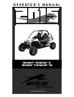 Preview for 1 page of Arctic Cat 2015 Wildcat Operator'S Manual