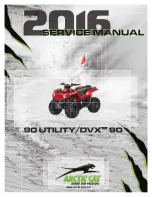 Preview for 1 page of Arctic Cat 2016 DVX 90 Service Manual