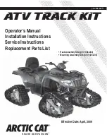 Arctic Cat 2258-642R Operation, Installation, Maintenance And Parts Manual preview