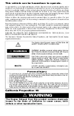 Предварительный просмотр 2 страницы Arctic Cat 2262-967 Operator'S Manual