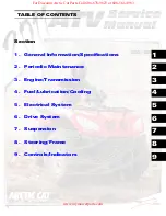 Предварительный просмотр 2 страницы Arctic Cat 350 2011 Service Manual