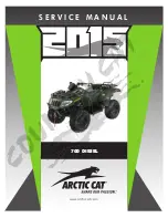 Предварительный просмотр 1 страницы Arctic Cat 700 Diesel 2015 Service Manual