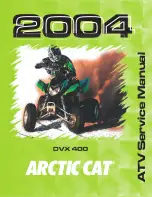 Arctic Cat DVX 400 2004 Service Manual предпросмотр