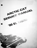 Arctic Cat EL TIGRE 1980 Service Manual preview