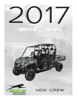 Preview for 1 page of Arctic Cat HDX CREW 2017 Service Manual