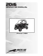 Предварительный просмотр 1 страницы Arctic Cat HDX Operator'S Manual