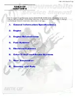 Предварительный просмотр 2 страницы Arctic Cat Sno Pro 120 2011 Service Manual