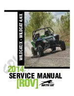 Предварительный просмотр 1 страницы Arctic Cat WILDCAT/X Service Manual