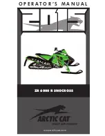 Arctic Cat ZR 6000 R SNOCROSS 2015 Operator'S Manual предпросмотр