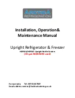 Предварительный просмотр 1 страницы Arctica HEF546 Installation, Operation & Maintenance Manual