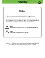 Preview for 2 page of Arctiko CRYO 170-0 Operating Instructions Manual