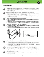 Preview for 8 page of Arctiko CRYO 170-0 Operating Instructions Manual