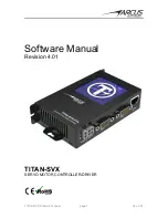 Arcus TITAN-SVX Software Manual preview