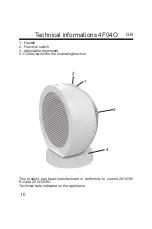 Предварительный просмотр 10 страницы ARDES 4F04 Instructions For Use Manual