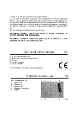 Предварительный просмотр 15 страницы ARDES 4R09BTT Instructions For Use Manual