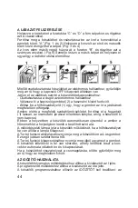 Предварительный просмотр 44 страницы ARDES 4R09BTT Instructions For Use Manual